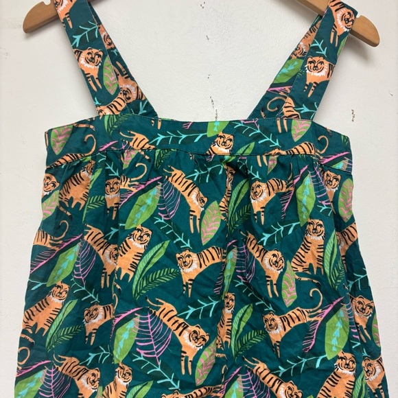 The Company Store Voile Tiger Print Babydoll Pajama Top - Picture 6 of 10